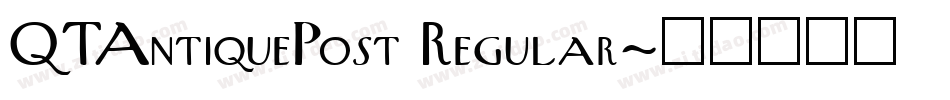 QTAntiquePost Regular字体转换